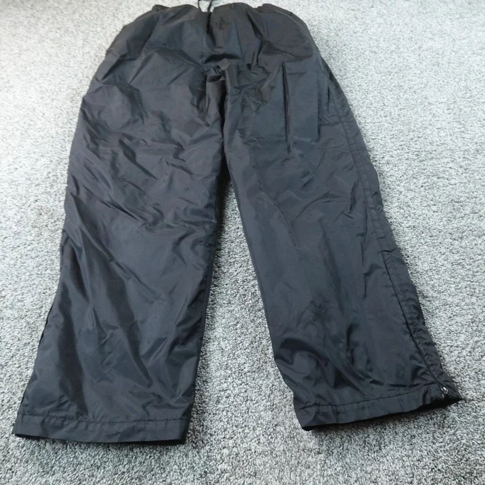VTG Nike Pants Mens XL Black Baggy Windbreaker Track Jogger Drawstring 90s Y2K
